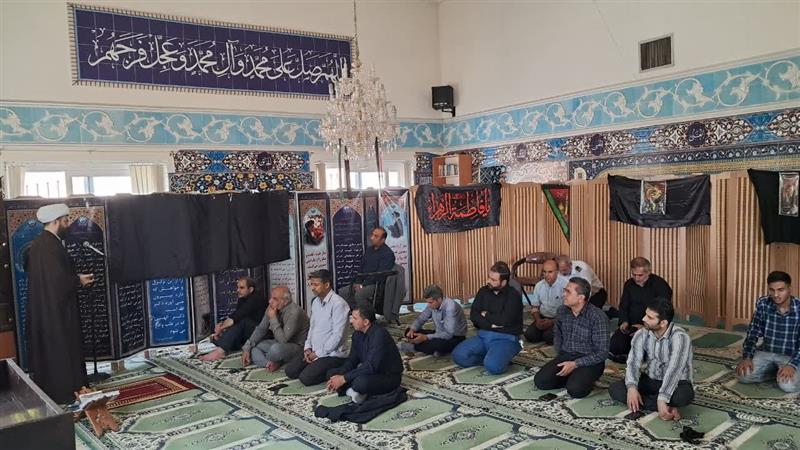 مراسم عزاداری به مناسبت رحلت جانگداز رسول اكرم (ص) و شهادت امام حسن مجتبی (ع) و امام رضا (ع) در شركت آبفا استان سمنان برگزار شد