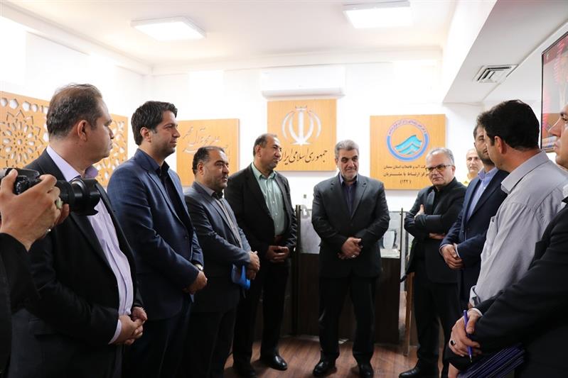 بازدید استاندار سمنان از مركز ۱۲۲ آبفا؛ هوشمندسازی خدمات و كاهش چشمگیر زمان پاسخگویی به حوادث در استان